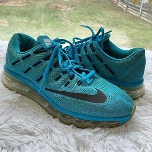 NIKE AIR MAX 2016 blue sneaker shoes size 7 Youth 807236-400‎